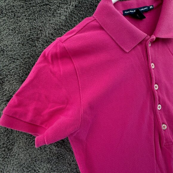 Ralph Lauren Sport Women XS Pink Dress Short Sleeve Cotton Knit Adult Pullover - Picture 8 of 9